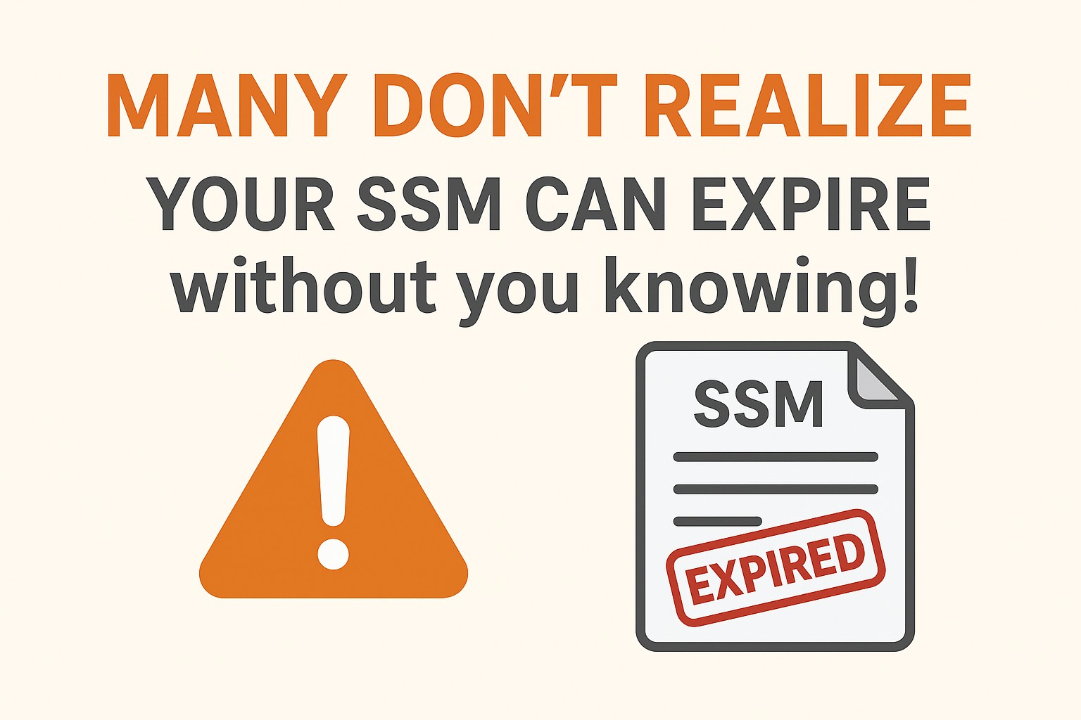 SSM expiry reminder